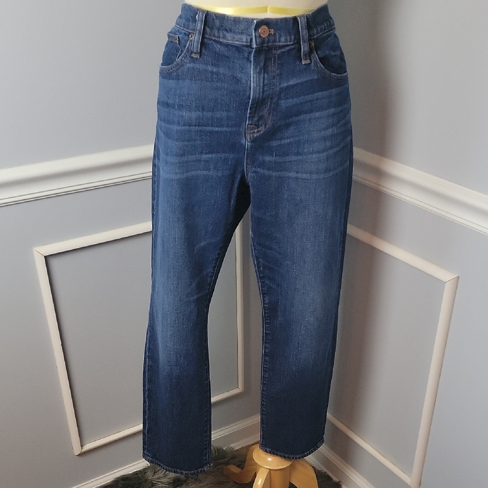 J.CREW Vintage Crop Leopold Wash F802 Straight Leg Classic Casual Preppy Jean 31
